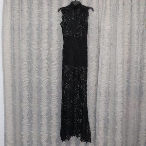 Sexy Long Black Lace Dress